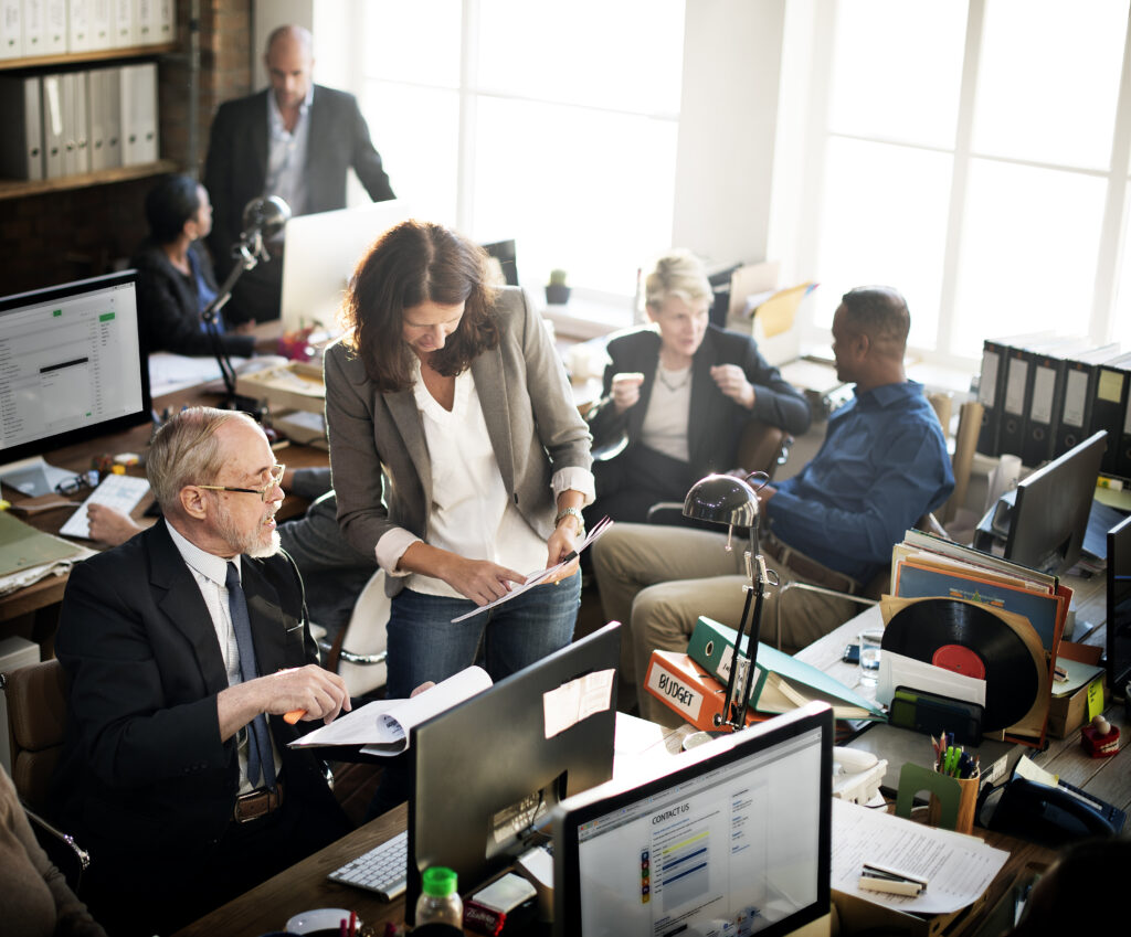 Business Office with employees